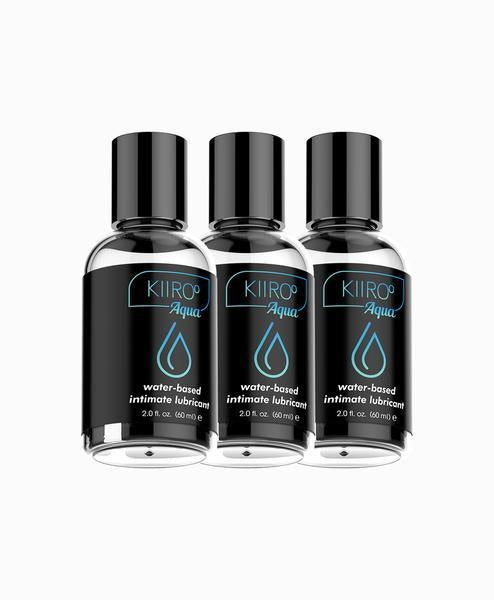 KIIROO® Aqua™ Premium Water-Based Intimate Lubricant (3 Pack)